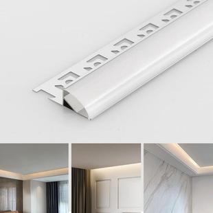 45度斜发光灯槽线条灯悬浮吊顶藏光槽反光灯回光灯洗顶铝合金灯槽