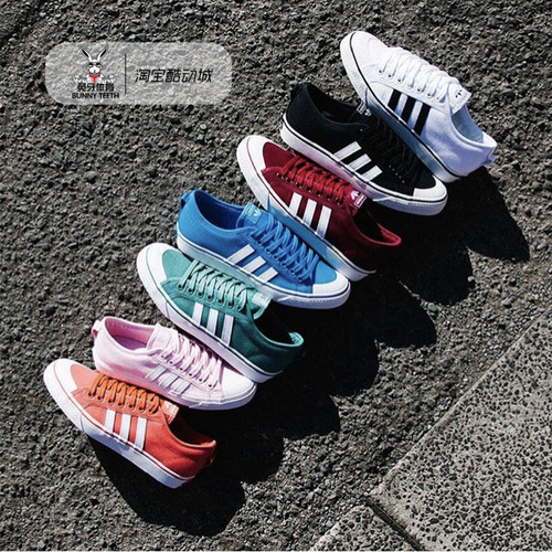 adidas三叶草板鞋男女休闲鞋