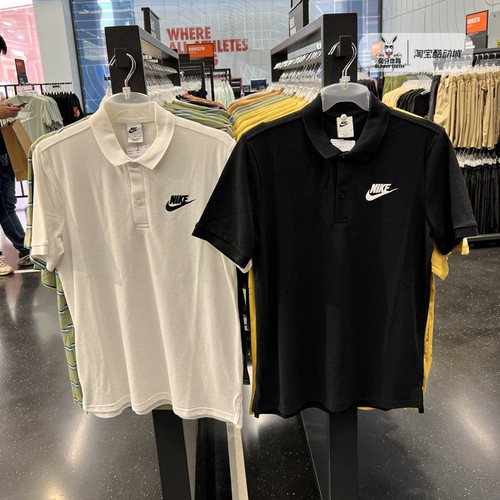 Nike耐克T恤POLO衫刺绣全棉运动