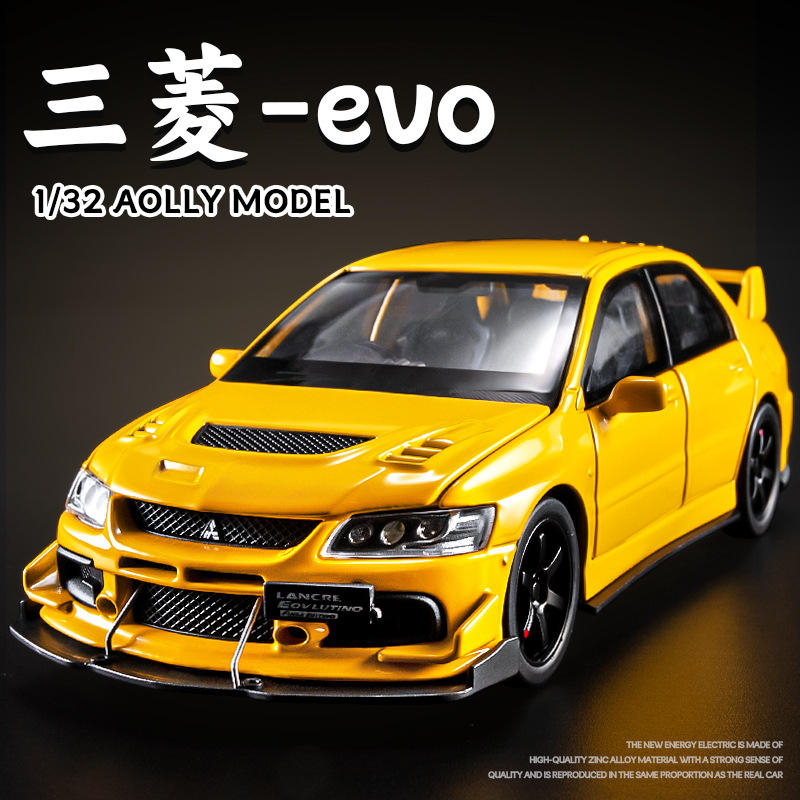 evo模型仿真合金儿童小汽车玩具男孩跑车jdm车模收藏摆件礼物
