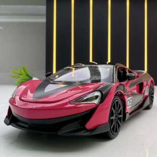 新款 马珂垯合金车模1比32迈凯伦600LT赛车声光玩具车音乐模型