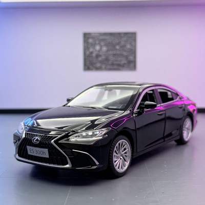 新款 OK1:12雷克ES300H合金汽车模型摆件带声光儿童玩具车