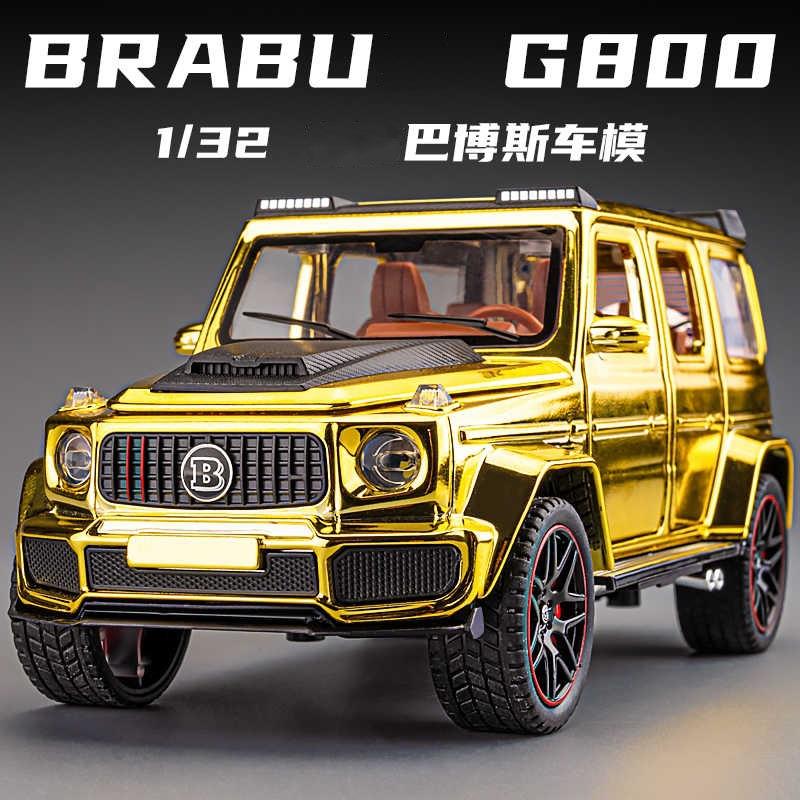 新款1:32大奔弛巴博斯G800合金汽车模型仿真越野车摆件儿童玩具车