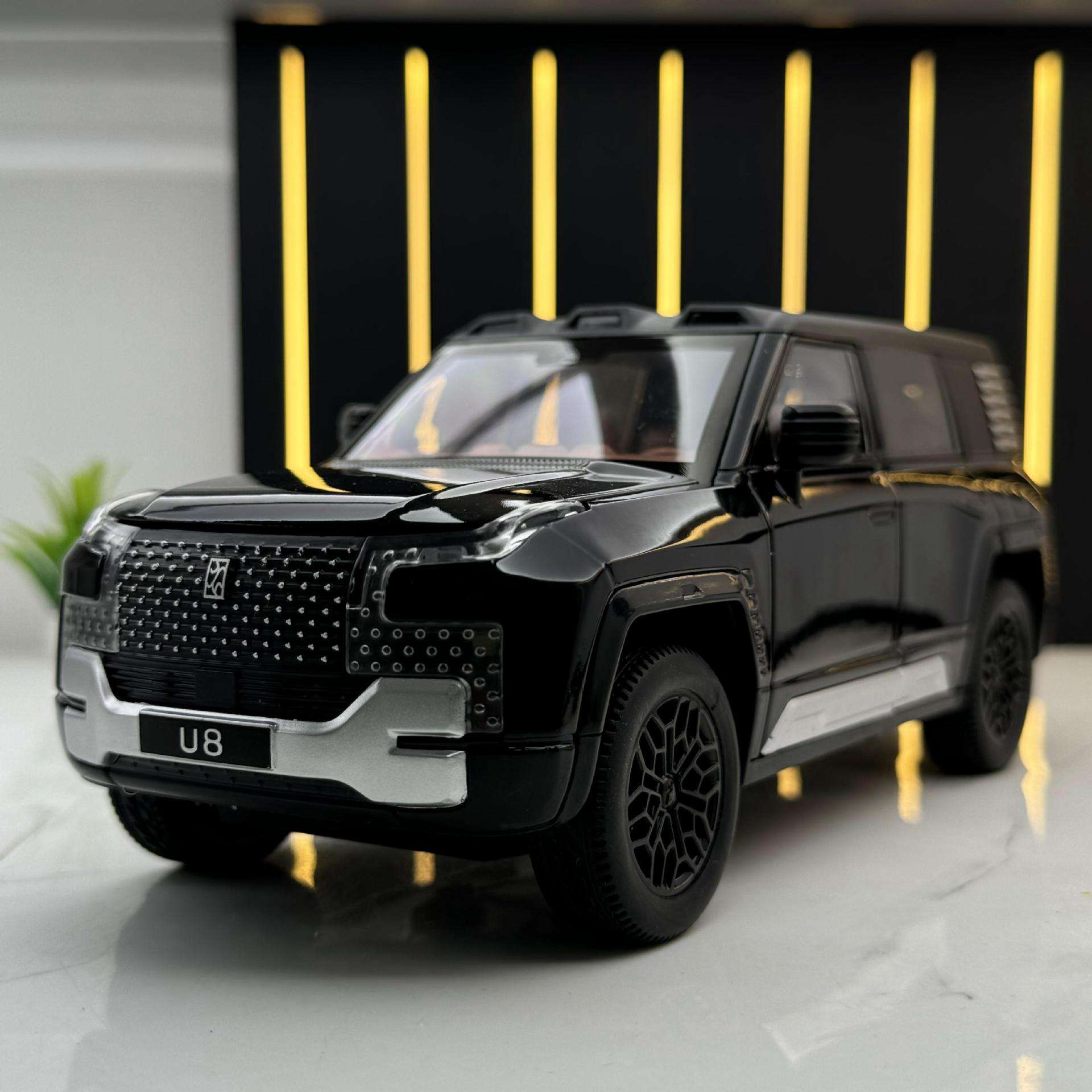 新款智冠天下合金车模1:24仰望U8越野车带声光玩具车音效模型摆件