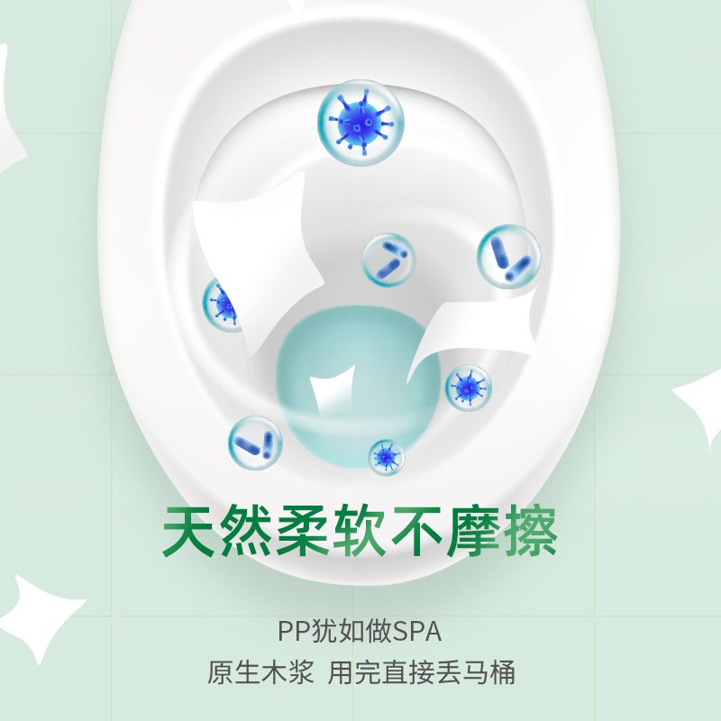 国光湿厕纸家庭实惠装私处v温和清洁擦屁股湿巾卫生湿纸巾48抽