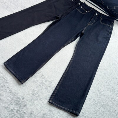 【KEBUSI】必入2021M高品质固色原牛宽松复古牛仔裤男女#K015