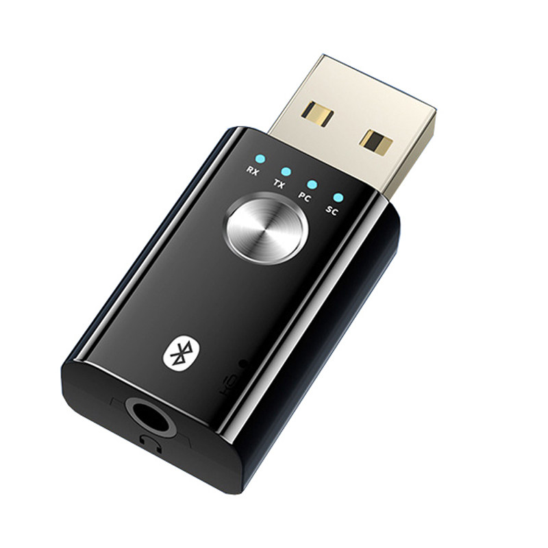 蓝牙适配器音频接收发射电脑USB外置声卡5.1蓝牙AUX音箱音响车载
