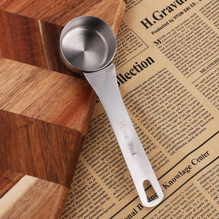 WOW不锈钢大量勺套装15/30/50/60/80/120/160/180/100ml平底量杯