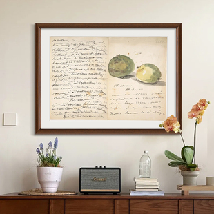 饰画法式 客厅装 信 中古风高级感玄关餐厅艺术肌理挂画 马奈