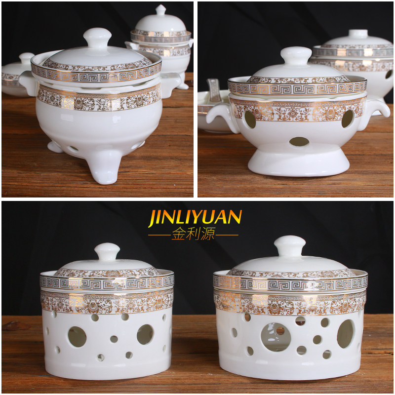 酒店会所带炉酒精蜡烛加热保温海参鱼翅盅碗燕窝炖盅一位翅盅加热