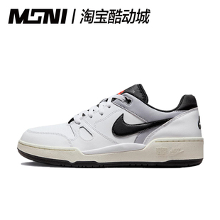 潮流舒适减震耐磨低帮黑白男女运动板鞋 耐克Nike Low Force Full