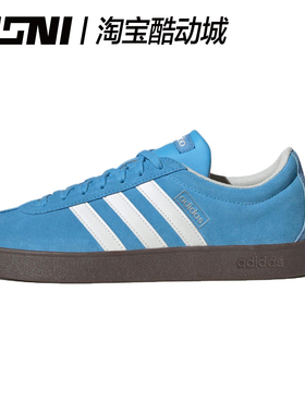 阿迪达斯adidas VL COURT舒适休闲蓝色色复古低帮运动板鞋