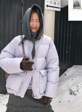 FROM ANNA/TABLE BLUE-天超暖超绝保暖羽绒服外套(配丝巾)158021