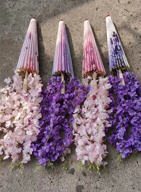 新款花束油纸伞动漫cos网红拍照道具伞景区打卡神器汉服伞古风伞