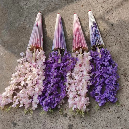 新款花束油纸伞动漫cos网红拍照道具伞景区打卡神器汉服伞古风伞