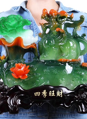 貔貅摆件招财聚财皮丘百财如意白菜金蝉金蟾蜍客厅店铺开业送礼品