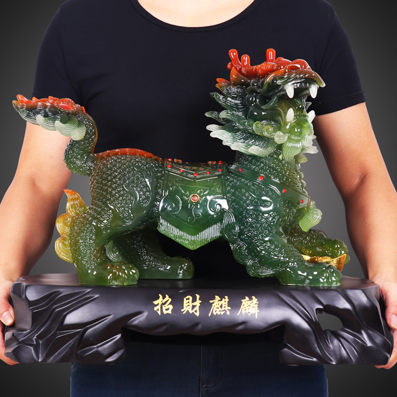 麒麟送子摆件大号一对玉石家居装饰品客厅卧室风水招财工艺品摆设在类目 家居饰品, 摆件中 - 来自Buy2taobao.com提供专业的淘宝代购服务