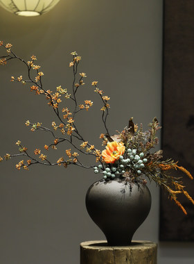 宋代美学陶瓷花瓶高级插花禅意