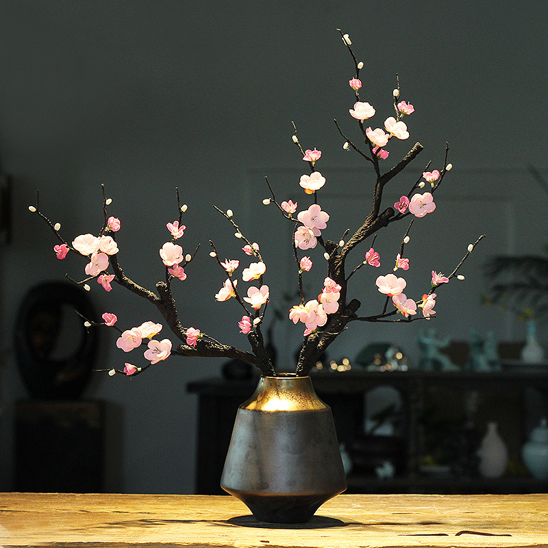 新中式陶瓷禅意花瓶插花干花瓶摆件家居装饰品客厅玄关会所样板房