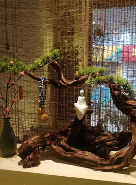御景根艺根雕风化木摆件