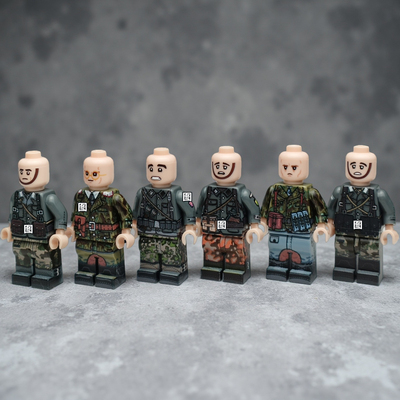 二次大战德国戈林师校官英国立陶宛外籍士兵诺曼底裂片迷彩UV印刷