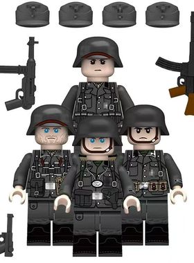 二次大战德军外籍军团积木人仔荷兰丹麦挪威爱沙尼亚志愿兵积木人