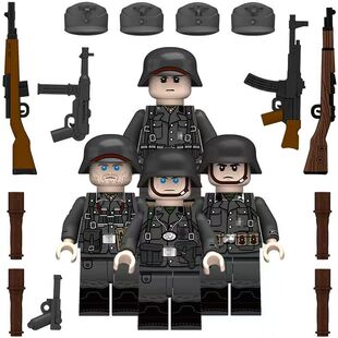 二次大战德军外籍军团积木人仔荷兰丹麦挪威爱沙尼亚志愿兵积木人