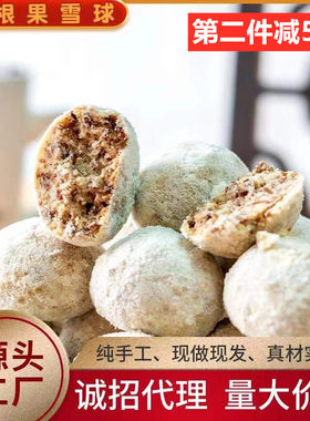 日式网红甜品山核桃雪球碧根果雪球曲奇手工饼干200克厂家直供