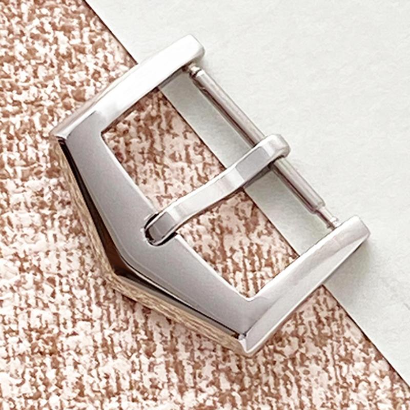 适用百达翡丽PP三角针扣精钢真皮表带表扣16 18 20MM刻字皮带扣