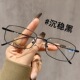 小方框近视眼镜超轻眼镜金丝男女可配度数素颜无度数防蓝光防辐射