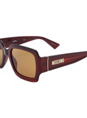 海外代购moschino/莫斯奇诺女士太阳眼镜防紫外线大框方形度假