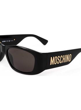 海外代购moschino/莫斯奇诺女士太阳眼镜防紫外线方框黑框