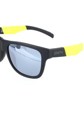 代购Smith男女太阳镜防紫外线银色镜片非偏光轻便矩形框黑色