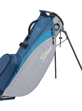 代购Titleist男士高尔夫球包可站立多隔层便携耐磨损蓝色灰色