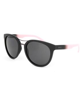 代购Smith女士太阳镜防紫外线灰色镜片非偏光遮光圆形黑色粉色