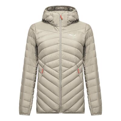 代购Salewa女士羽绒服防风防水轻量保暖外套连帽长袖户外夹克