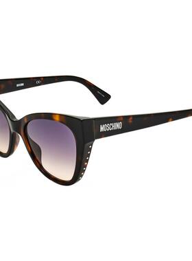 海外代购moschino/莫斯奇诺女士太阳眼镜防紫外线几何框板材