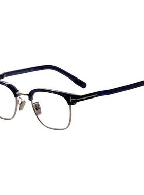 代购Tom Ford汤姆福特男士眼镜架方形蓝色醋酸纤维亚洲脸型适配