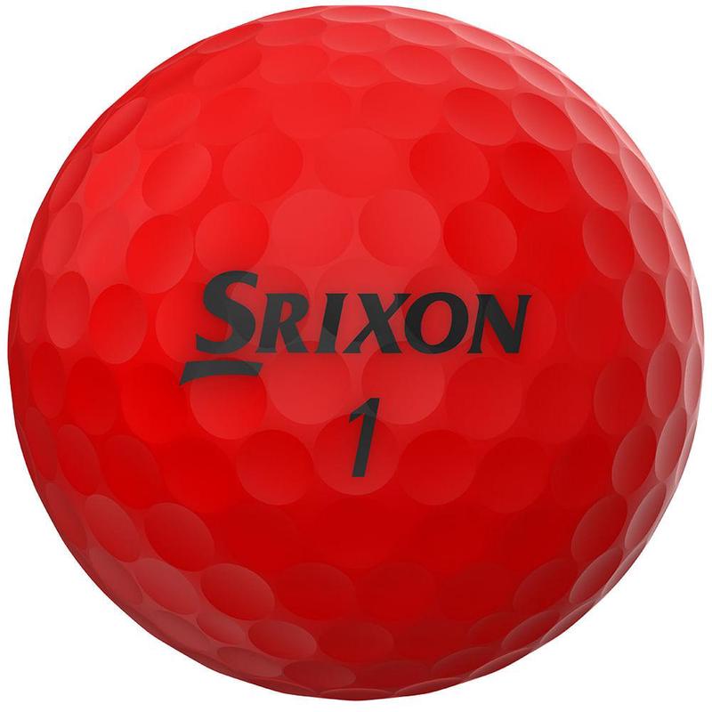 Srixon高尔夫球个性化定制高精度稳定飞行专业级性能红色数字1
