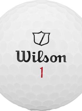 代购Wilson威尔胜高尔夫球高速性能稳定飞行精准控制耐用性白色