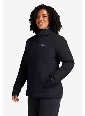海外代购Jack wolfskin/狼爪女士户外休闲衣防风防泼水连帽长袖