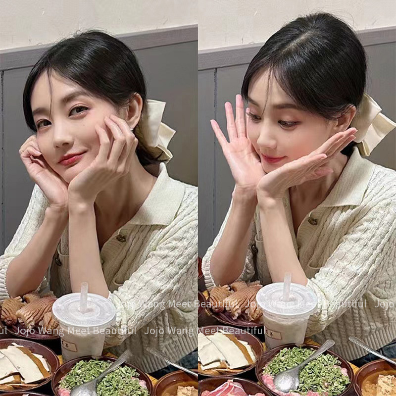 法式大蝴蝶结李一桐发夹女刘海夹