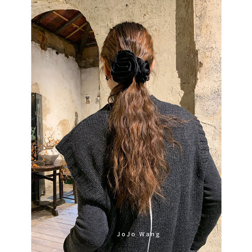JOJOWANG两朵大丽花秋冬大肠发圈