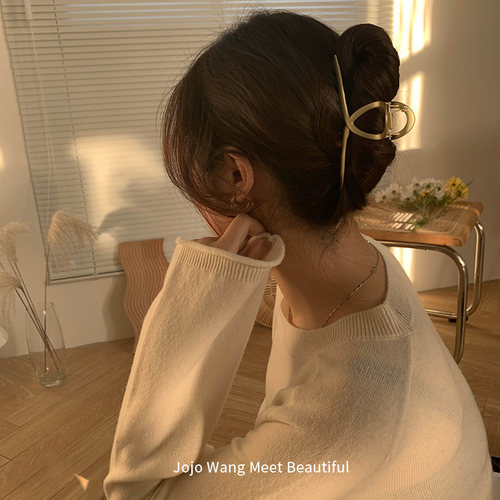 偏爱风金属抓夹韩国头饰后脑勺