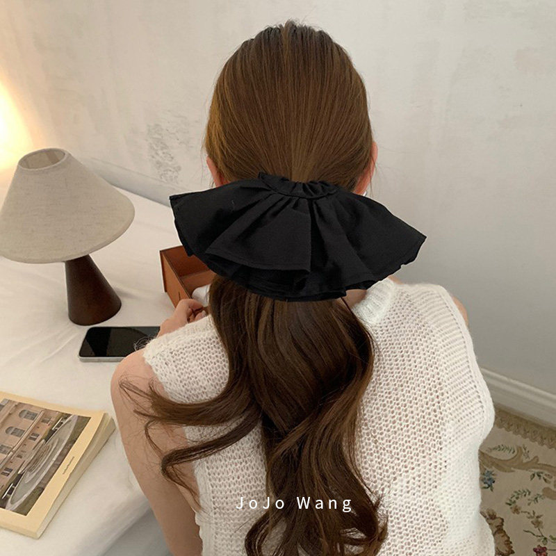 中古优雅的裙边~黑色发圈
