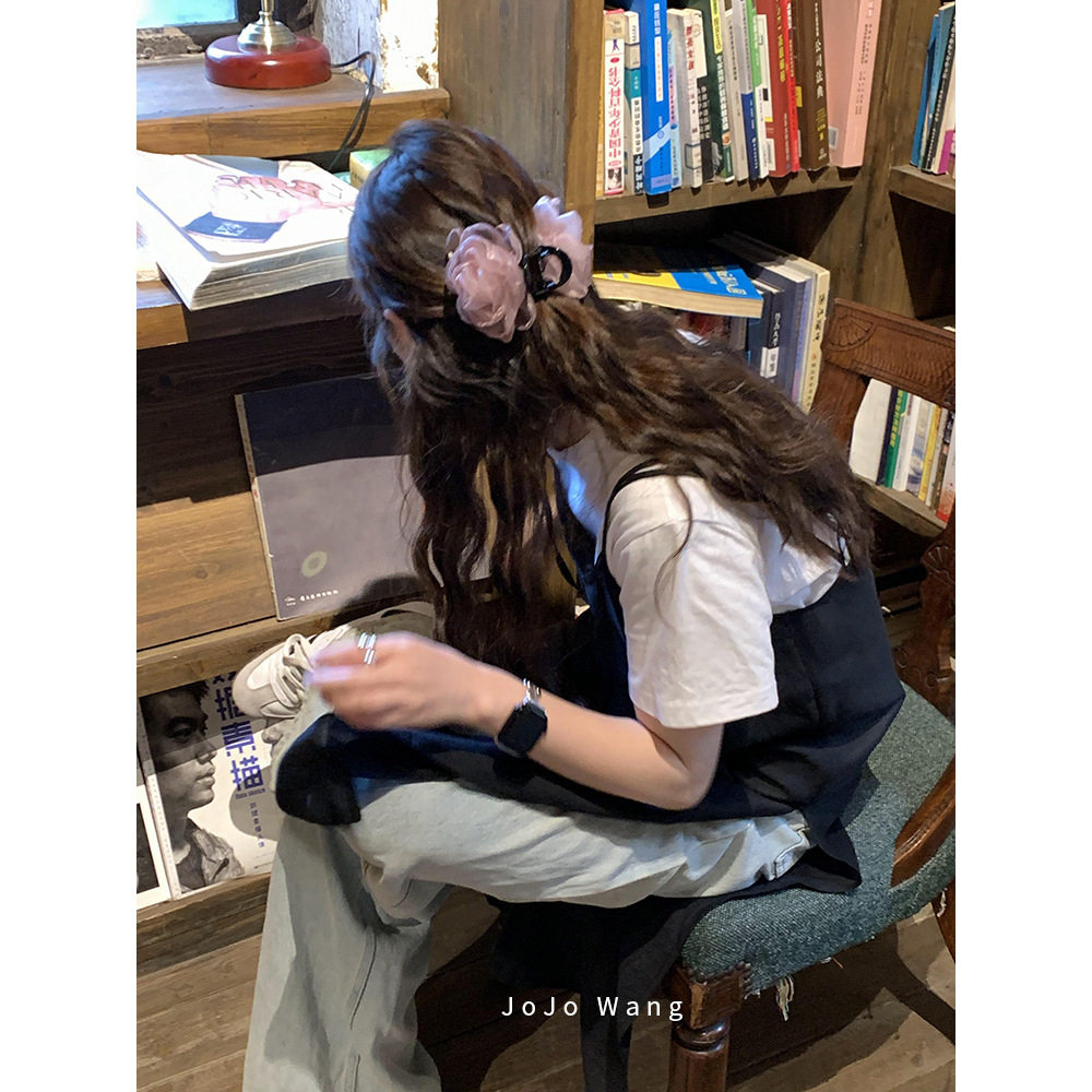 吸吸仙气~立体烧边欧根纱花朵