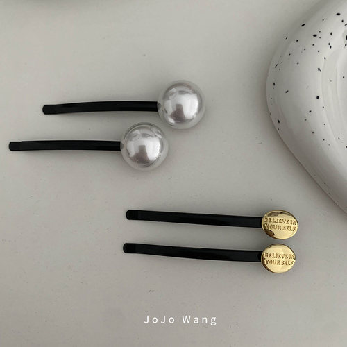 提高精致度~一字夹发夹女刘海夹