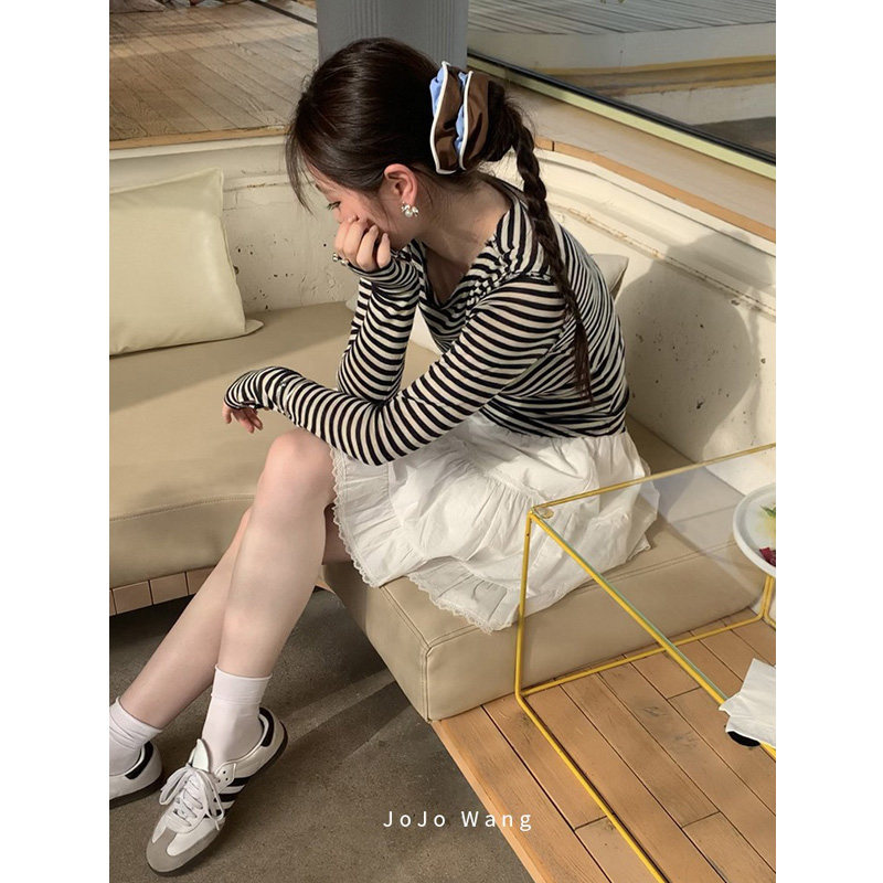咖蓝~两带AB面肠圈高级感大肠发圈女高弹扎头发双层发饰头绳韩国