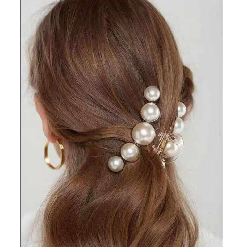 法式复古大号珍珠鲨鱼夹法式网红发夹后脑勺盘发顶夹韩国ins发饰,饰品/流行首饰/时尚饰品新,发饰,淘宝优惠券,粉丝福利购,淘宝优惠卷