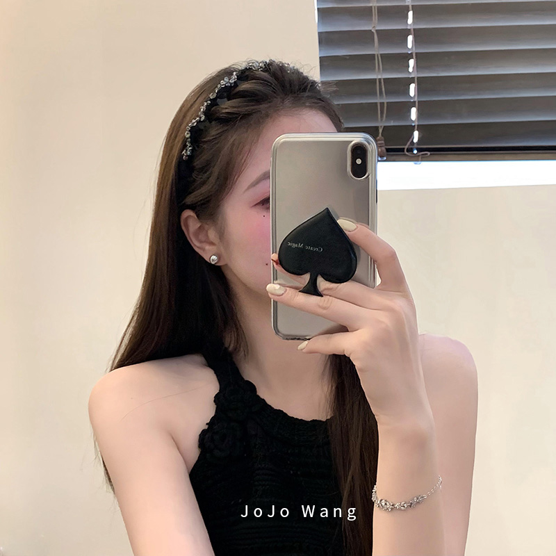 重工缠绕水晶~高颅顶齿梳发箍女